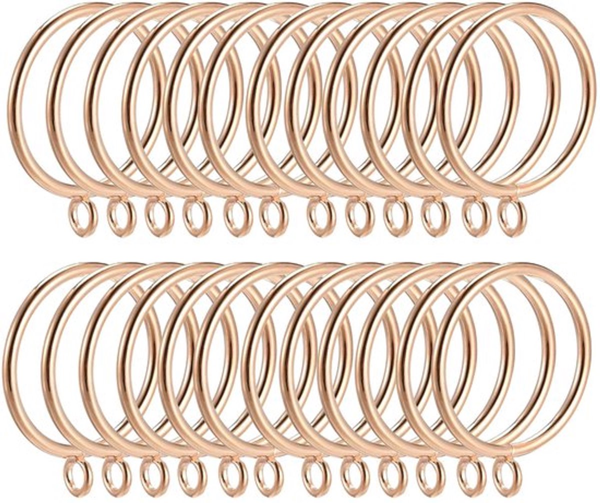 Gordijnringen 24 stuks - Metalen Ringen - 45 mm Binnendiameter - Goudkleur - Duurzaam - Elegante Afwerking - Gordijnringen Set