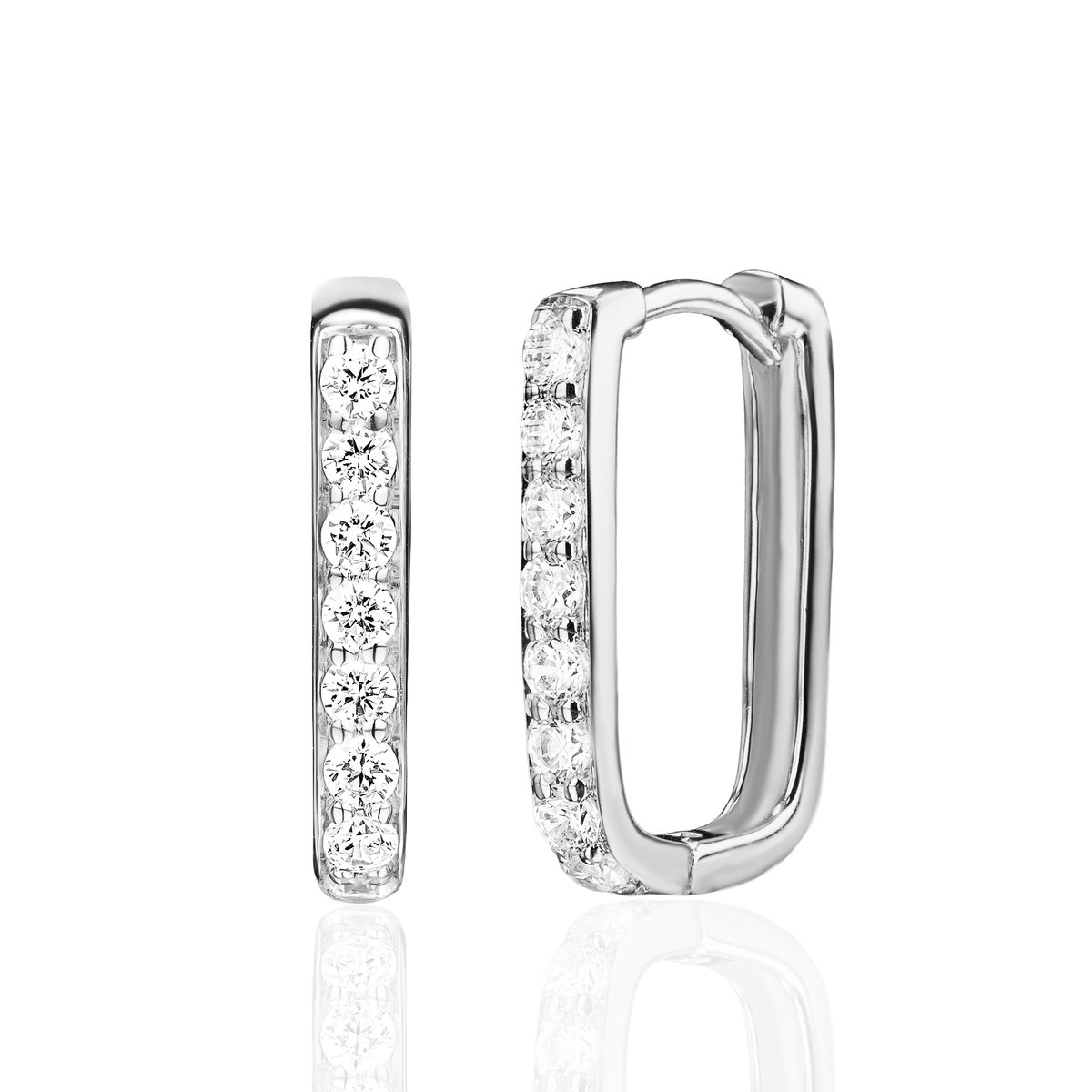 Oorbellen Glitter Zilver JE051S