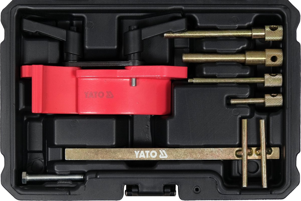 YATO Professionele Distributie Timing Blokkeerset – Voor Renault Benzine (1.2–2.0 16V) & Diesel (1.9–2.8 D/TD/dTi) – Krukas & Nokkenas Borgset – Inclusief Koffer