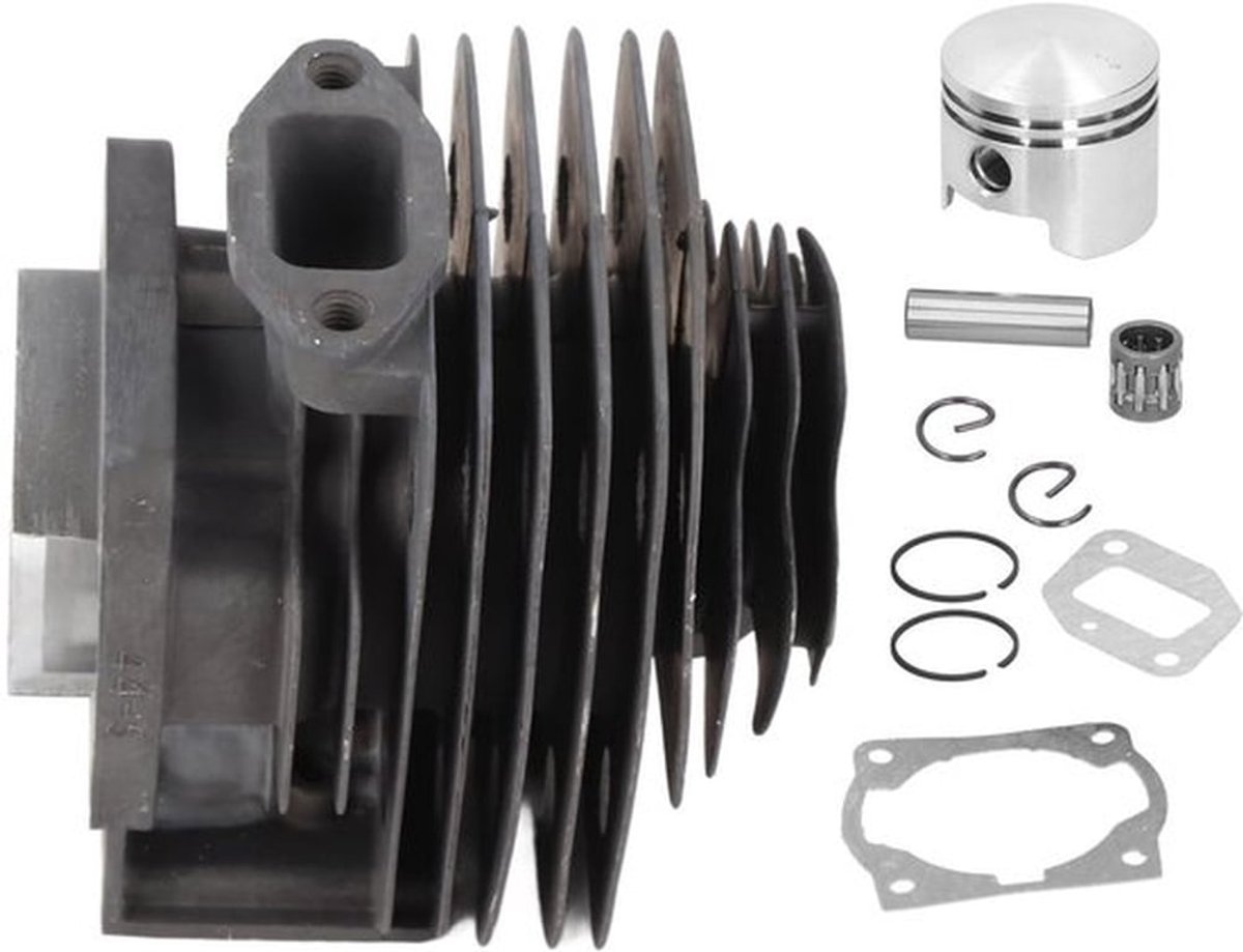 Zuigerset 44mm - Cilinderboutkit - Lichtgewicht Aluminiumlegering - Hoge Siliciuminhoud - Thermische Geleidbaarheid - Versterkt Machinelichaam - Motoronderdelen