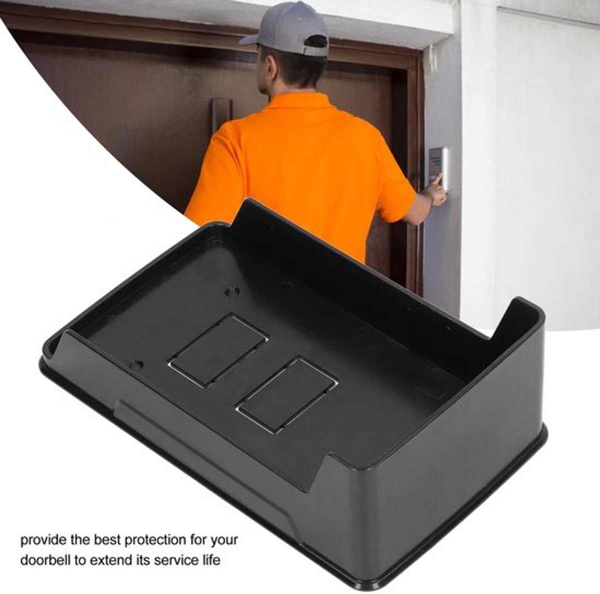 Deurbel Waterdicht - Deurbel Regenhoes - Beschermende Hoes - Kunststof - Veroudering Bescherming - Toegangscontrole - Deurbescherming