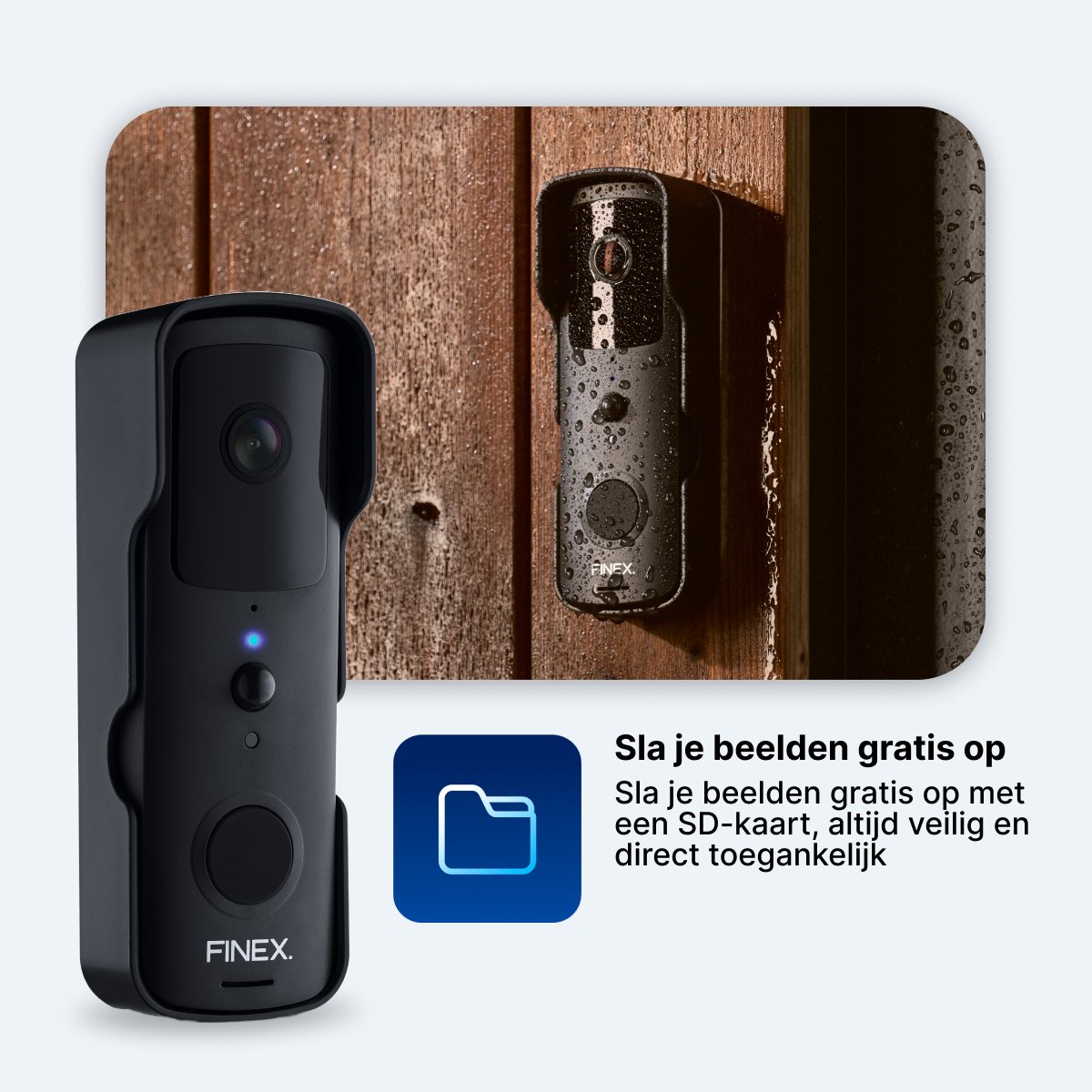 Finex Video Deurbel - Inclusief binnenbel, SD kaart 32GB & batterijen - Dag en nachtmodus - T-ring geluid - Zonder abonnement - Draadloze deurbel - Deurbel met camera — cadeau in Elektronica - foto 5