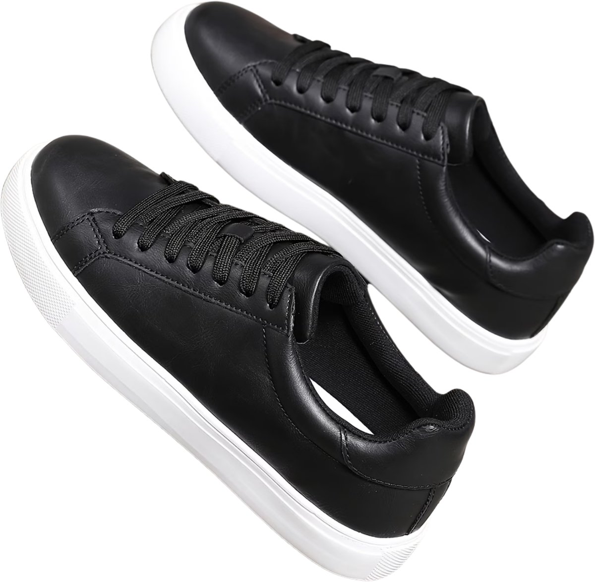 Currero Schoenen Heren Sneakers Comfortabel Wandelschoenen Casual Volwassenen 44 Zwart