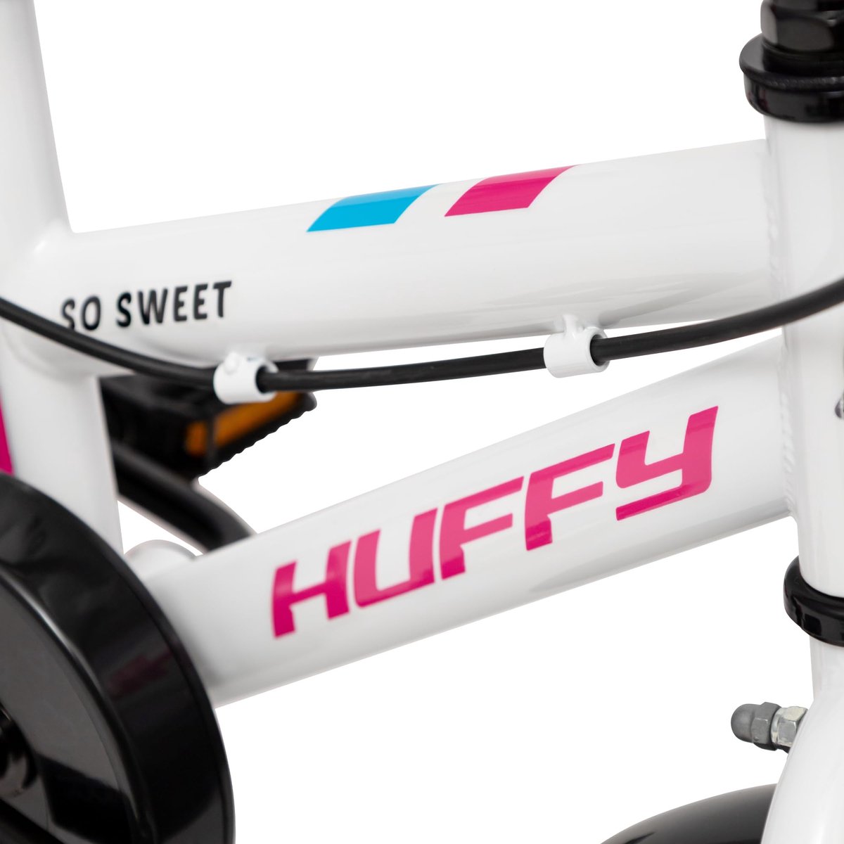 SnelShoppen - Huffy So Sweet 12 inch Kinderfiets Wit voor 3-5 Jaar - Veilig, Stijlvol, Lichtgewicht en Ondersteunend voor Kinderen, Fiets voor Buiten