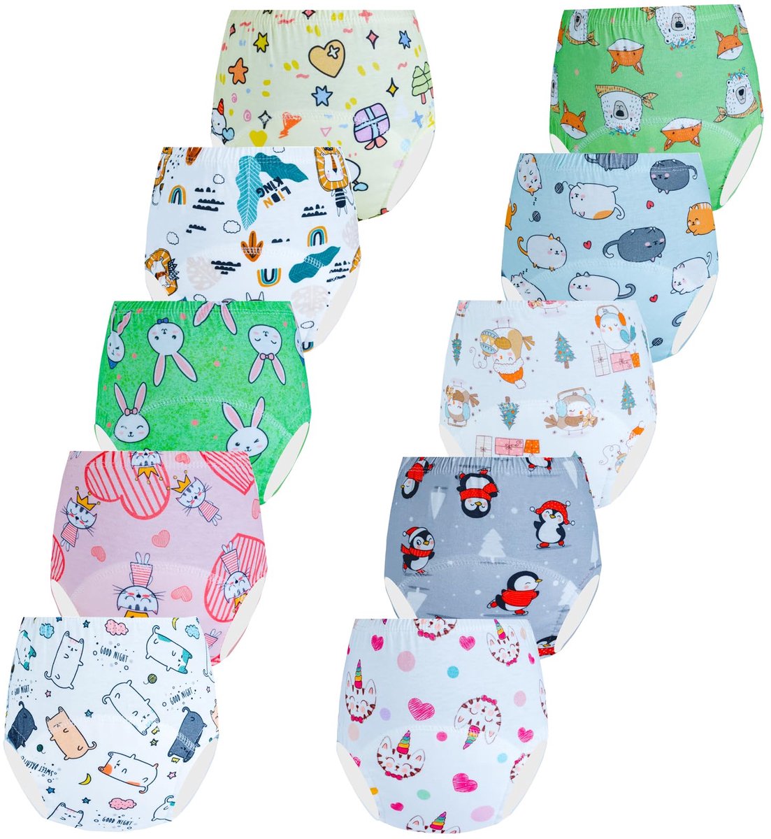 SnelShoppen - Wasbare Zindelijkheidsonderbroek voor Meisjes 3-4 Jaar, Peuter Trainingsbroekjes, Kleurige Ondergoed, Comfortabel en Duurzaam, Ideaal vo