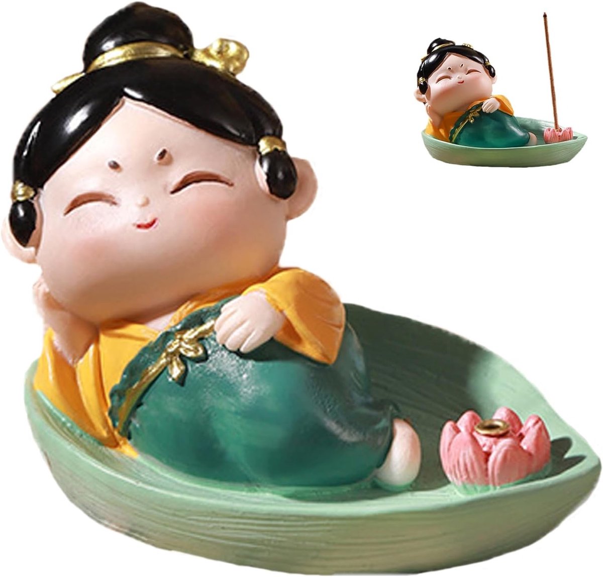 Elegante Chinese Incense Burner van Hars voor Thuis en Kantoor - Perfect voor Woonkamer, Slaapkamer en Meditatie