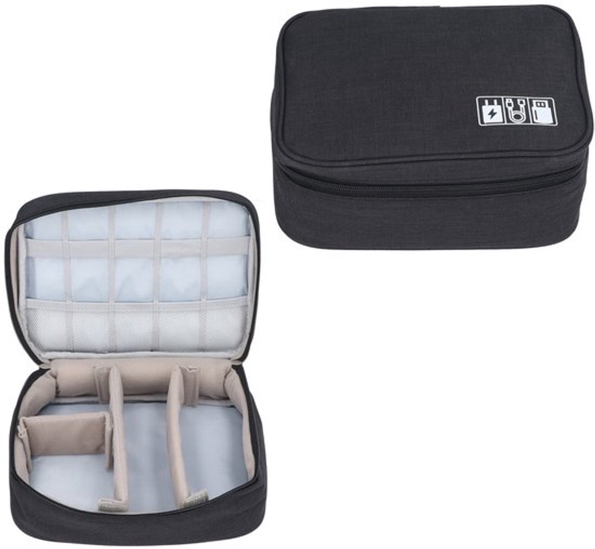 Koffiemachine Tas Draagbaar - Opbergtas - Multifunctioneel - Zeildoek/Spons - 25 x 19 x 10 cm - Lichtgewicht 192 gram