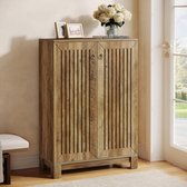 Tribesigns Schoenenkast – 5 Lagen Schoenenrek – 73x35x110cm - Schoenenkast met Deuren – Hout - Bruin