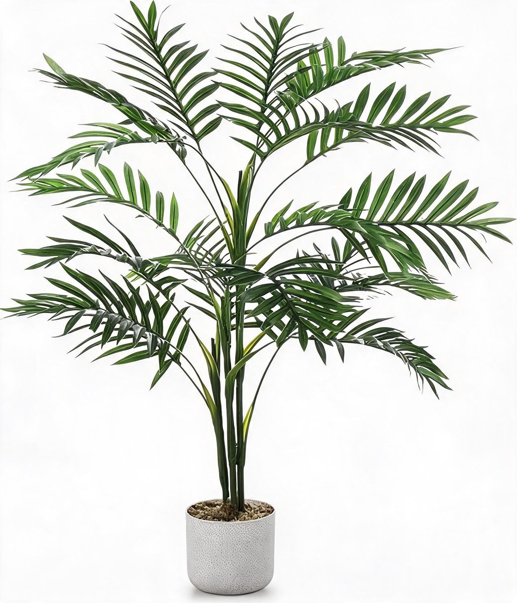 Danky Milieuvriendelijke PEVA Kunst Palm-Enkel stuk tropische plastic palm-125x12.8x15cm