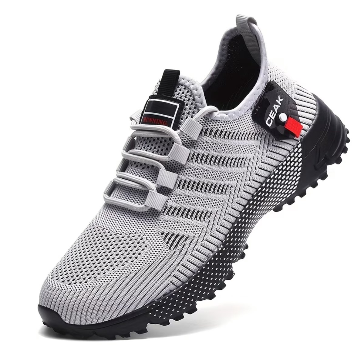 Currero Schoenen Heren Sneakers Comfortabel Wandelschoenen Casual Volwassenen Lichtgrijs 39