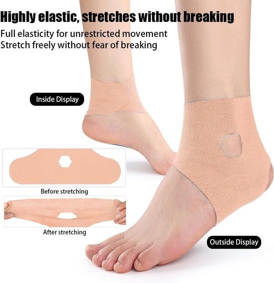 Enkelbanden voor sport, 20 stuks, kinesiologie, elastisch en waterdicht, ideaal voor blessures en herstel — afbeelding 3