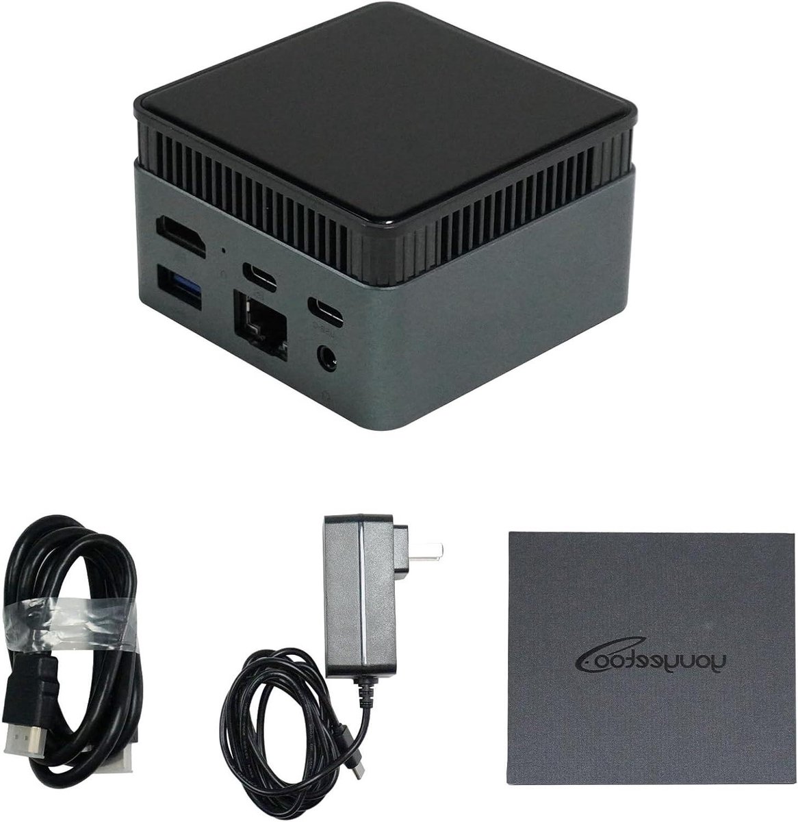 Mini PC - Compacte Computer - Thuiswerk Station - Stille Koeling - 72 x 72 x 44.5 mm - Zwart