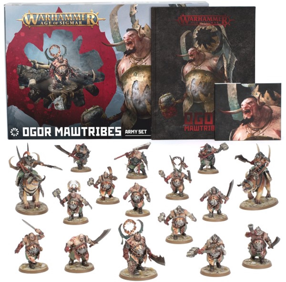 Warhammer Age Of Sigmar - Ogor Mawtribes - Army Set - Warglutt Marauders - 96-22 - Beperkte editie (schaars)