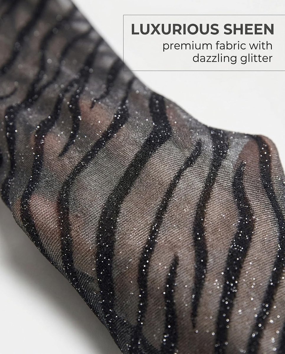 Vintage zebra-design panty voor dames, gestreepte fantasiekousen van nylon, transparante dierenpatroon legwear voor feestkleding en speciale gelegenheden