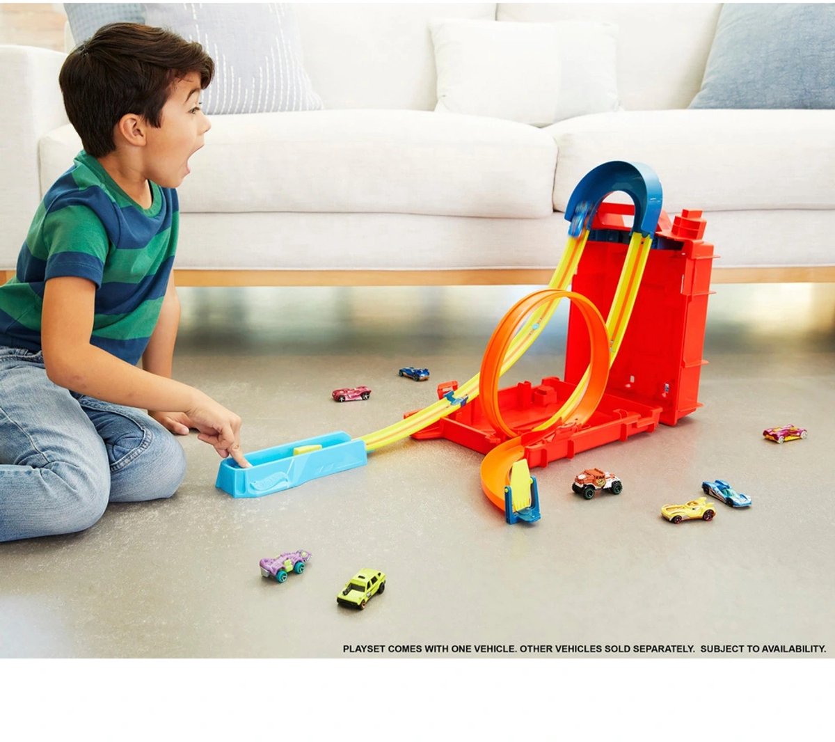 Hot Wheels - Zelf te Bouwen Racebaan - Inclusief 1 Auto - Track Builder Unlimited Fuel Can Stunt Box - Speelgoed vanaf 6 Jaar - Speelgoed Auto - Autootjes - Auto's - Baan - Hotweels - Hotwheels Premium - Hot Wheels City — afbeelding 7