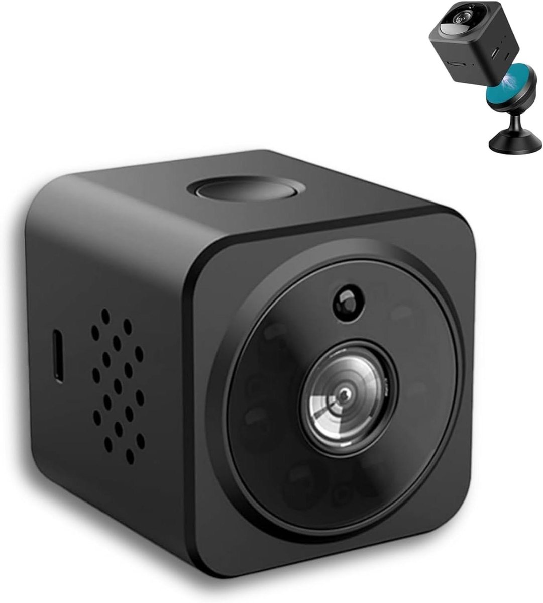 Mini Camera - Verborgen Camera - Interne Bewaking - Bewegingssensor - Klein Formaat - Zwart