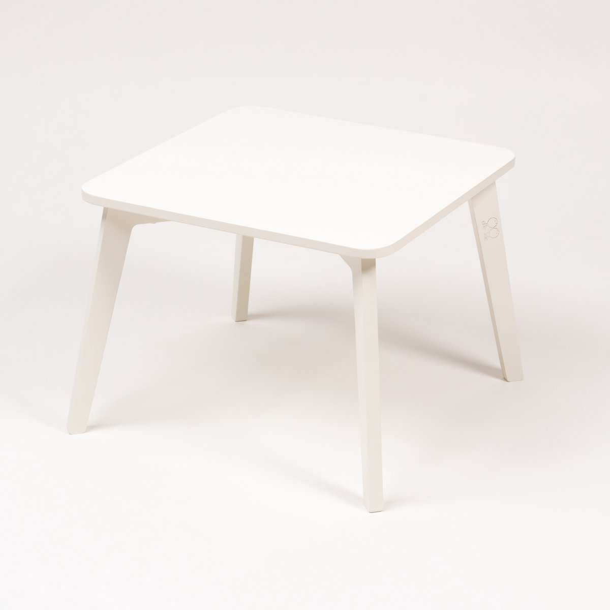 Ette Tete Tulla Table- White- Kindertafel korte poten (36.5 cm)