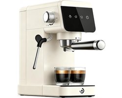 Espressomachine - Koffiezetapparaat - Thuis Koffie Maken - 20 Bar Druk - 1.2L Tank - Zilver