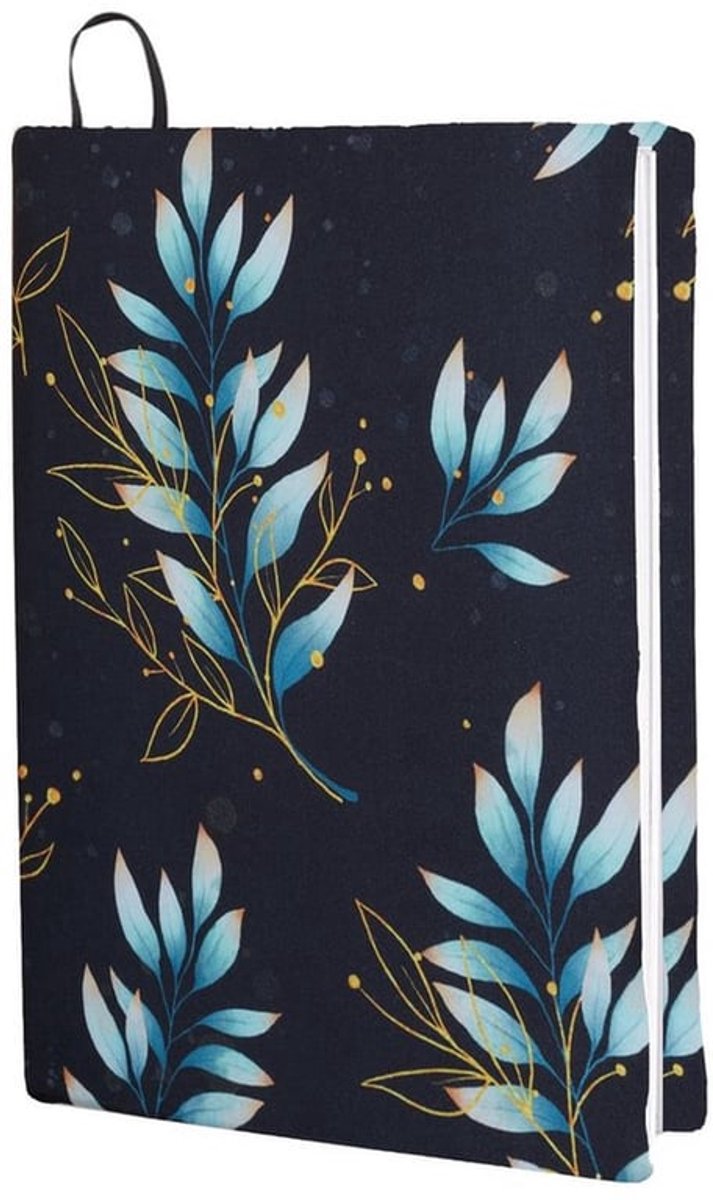 Boekomslag Rekbaar - Meerkleurig - 23 x 28 cm - Wasbare Boekbescherming - Elastische Hoes - Groen Bladpatroon - Boekcover