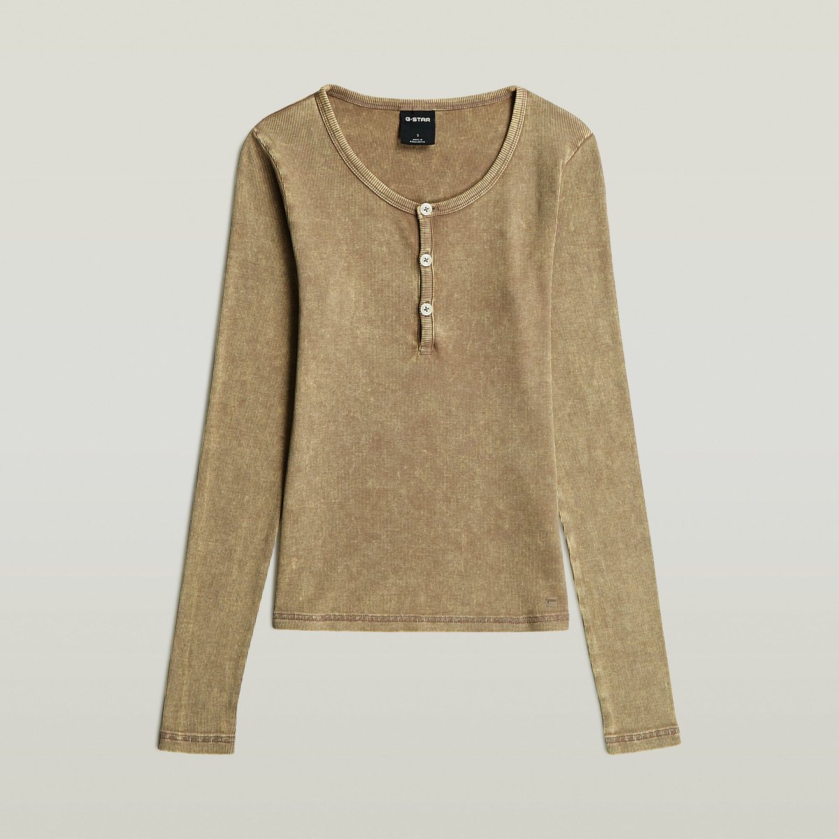 Vintage slim henley t l’s wmn Fossil Gd