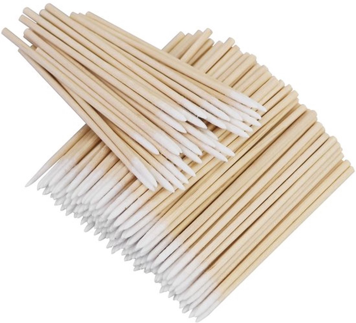 Wattenstaafjes 200 stuks - 7 cm - Houten Applicatoren - Bamboe - Katoen - Hygiënisch en Stevig - Beauty Applicators
