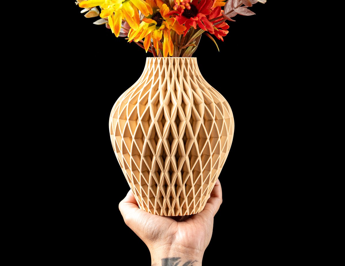 Skushy Vaas Liora - Geschikt voor Bouwbloemen - Japandi Designvaas voor Droogbloemen en Kunstbloemen - Sculpturale Decoratieve Vaas - Moderne Woondecoratie