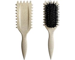 1 stuk - Krulkam voor het stylen van krullen - Krulkam met kussen - Krultanden - Styling - Krulkam - Speciale kam voor krullend haar - Gebroken wit