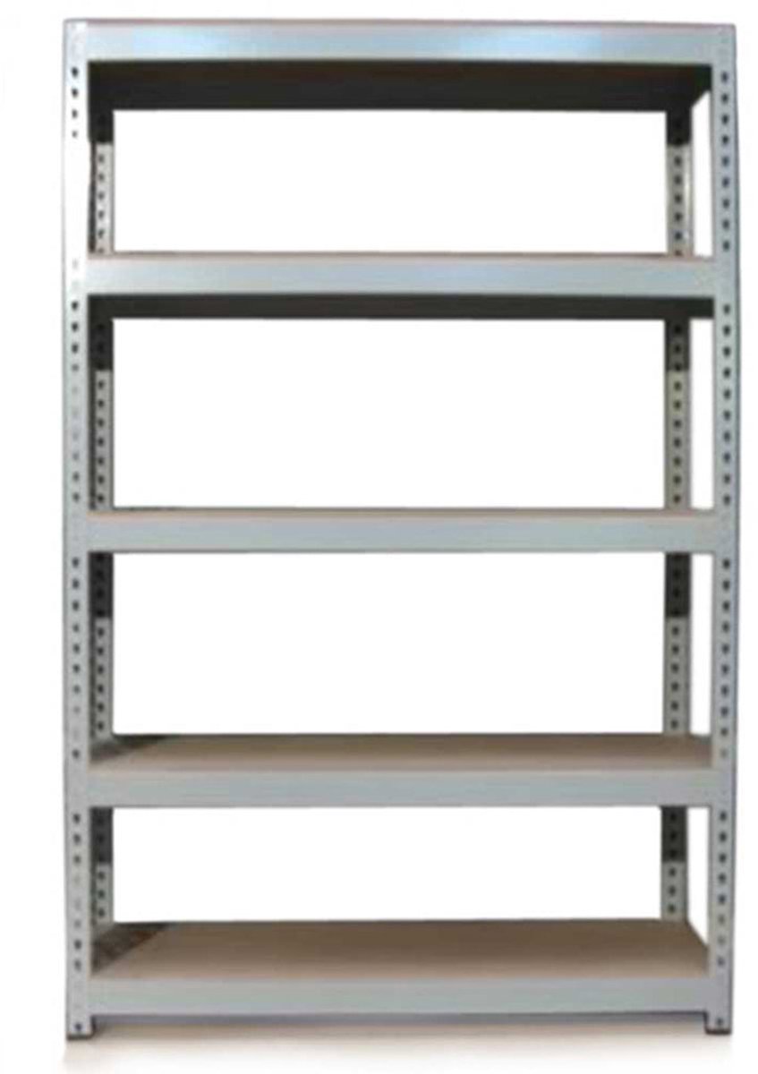 Q-rax stellingkast - grijs - 120x182,5x50 cm - 200kg per plank