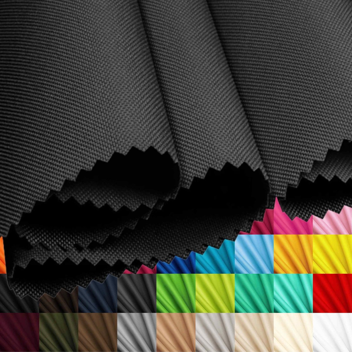 Lantigo Oxford 500D Stof Waterdicht Grafiet 160 cm Meterware 1 m – scheurvast & PU-gecoat