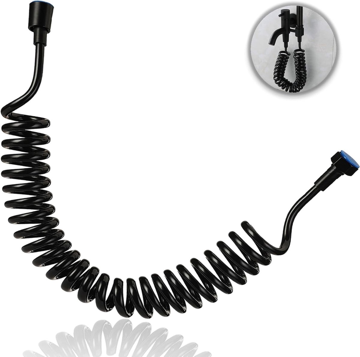 Flexibele Telescopische Doucheslang - Spiralen Slang voor Handdouche, Bidet en Wastafel - Hoogwaardige Badkamer Wateraansluiting