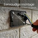 Demonstratie van eenvoudige montage, met schroeven en draden.