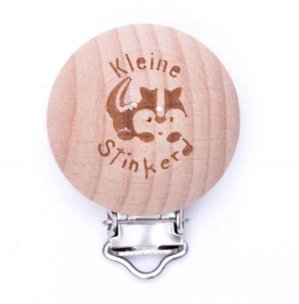 Speenclip Kleine stinkerd – 2 stuks – naturel beuken