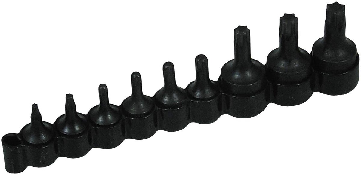 SnelShoppen - Lisle Torx bitset 9 stuks - Professionele schroevendraaierset - Hoogwaardige staal - Ideaal voor klussen, auto-onderhoud en elektronica