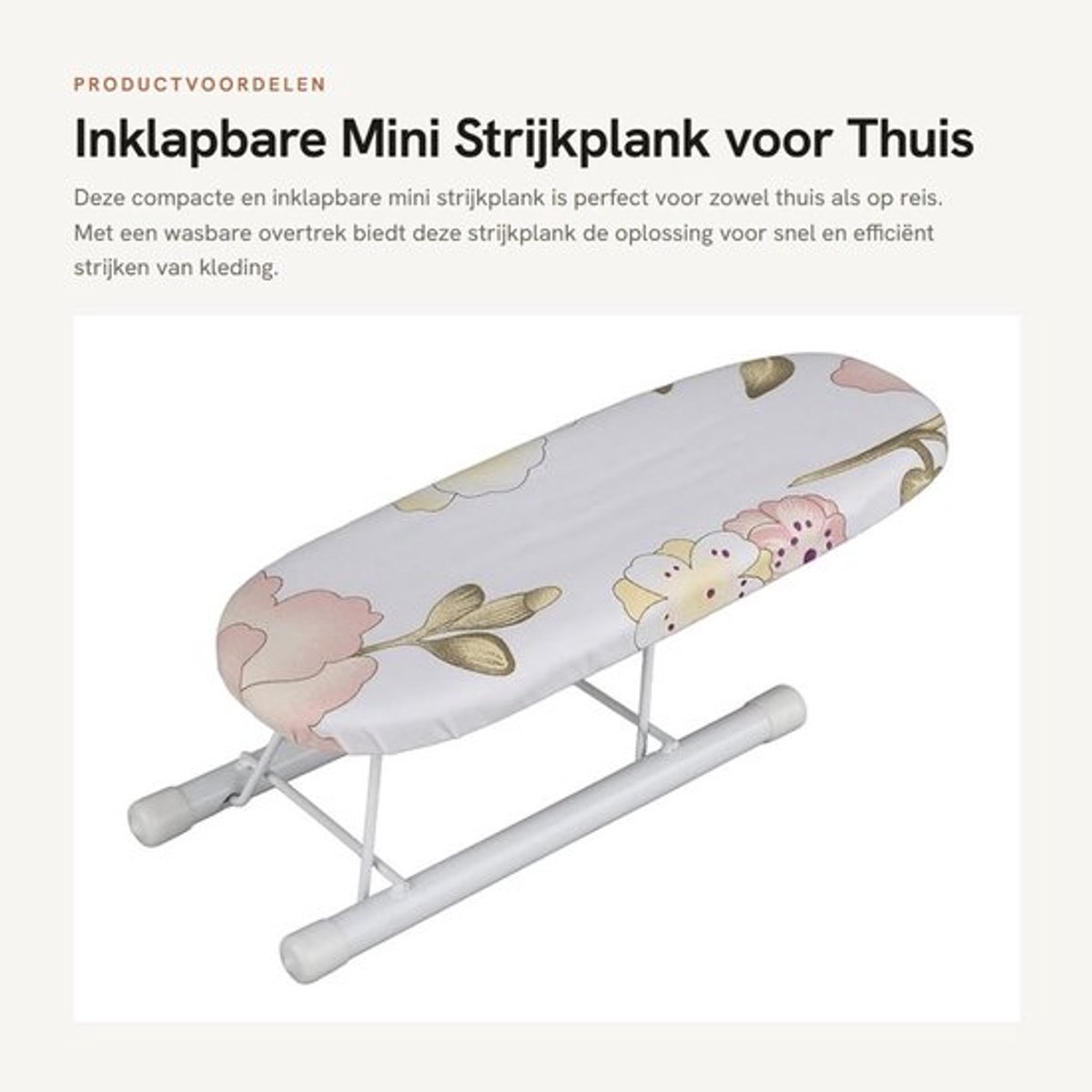 Inklapbare Mini Strijkplank voor Thuis en Reisgebruik