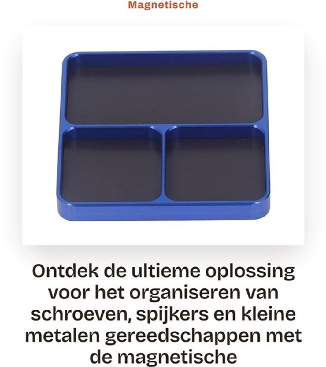 Schroevenhouder Magnetisch - Aluminium Antislip - Gereedschapsorganizer - Duurzaam - Onderhoudsvriendelijk - Voor Thuis/Kantoor/DIY