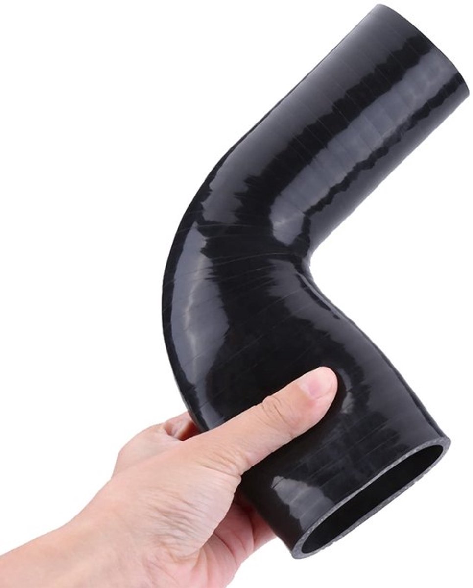 Intercooler Slang Siliconen - EGR Slang - Turbo Boost Pijp - Zwart - Wanddikte 5 mm - Totale lengte 24 cm