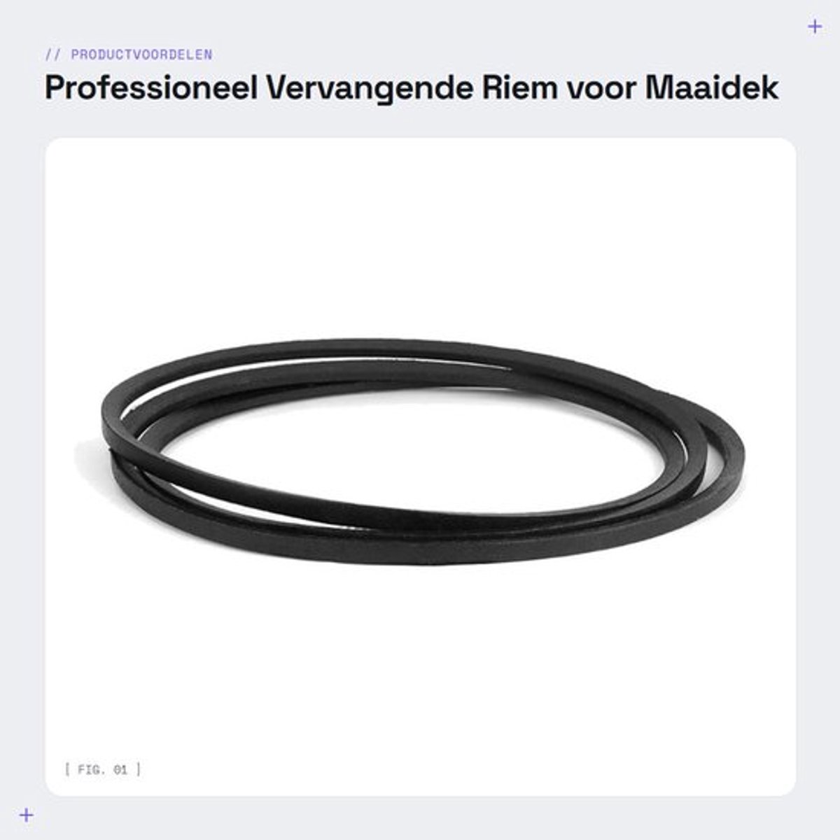 Riemen Professioneel Geproduceerd - Vervanging voor X125/X106 - Standaard Vervanging voor D - Betrouwbare Kwaliteit - Geschikt voor LA105/LA110/LA115 - Maaidekband