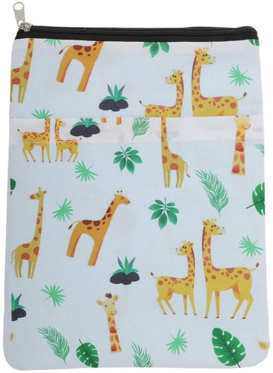 Boekomslagen Wasbaar - Boek Hoes Met Ritssluiting - Bescherming Tegen Krassen - Duurzaam Polyester - Afmetingen 28 x 21 cm - Geschikt Voor Boeken onderweg - Boekhoes
