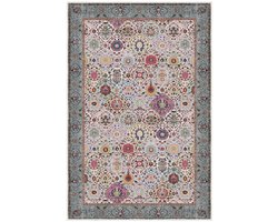 Asir - Tapijt (160 x 230) - Crème, Rood, Oranje ,Blauw, Groen - 15 x 160 x 15