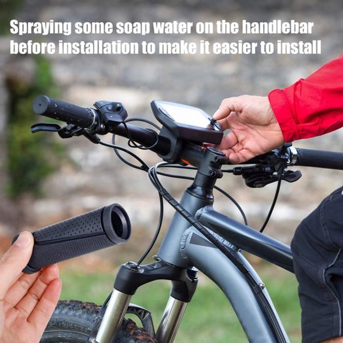 Fietsgrips Antislip - Handvatten Fiets - Handgrepen Stuur - Ergonomisch - 90MM Lengte - Hoogwaardig Rubber