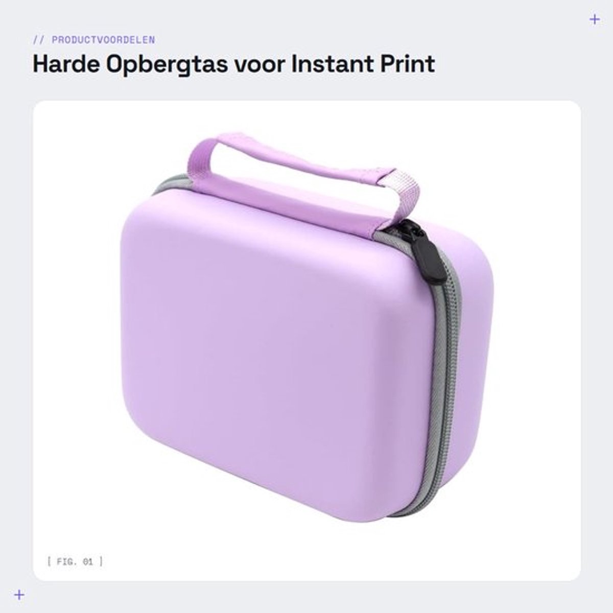 Opbergtas Harde Bescherming - Cameratas - Dooshouder - Geheugenkaartvak - Lichtgewicht - Stevige Handgreep - 17 x 12,2 x 8,9 cm