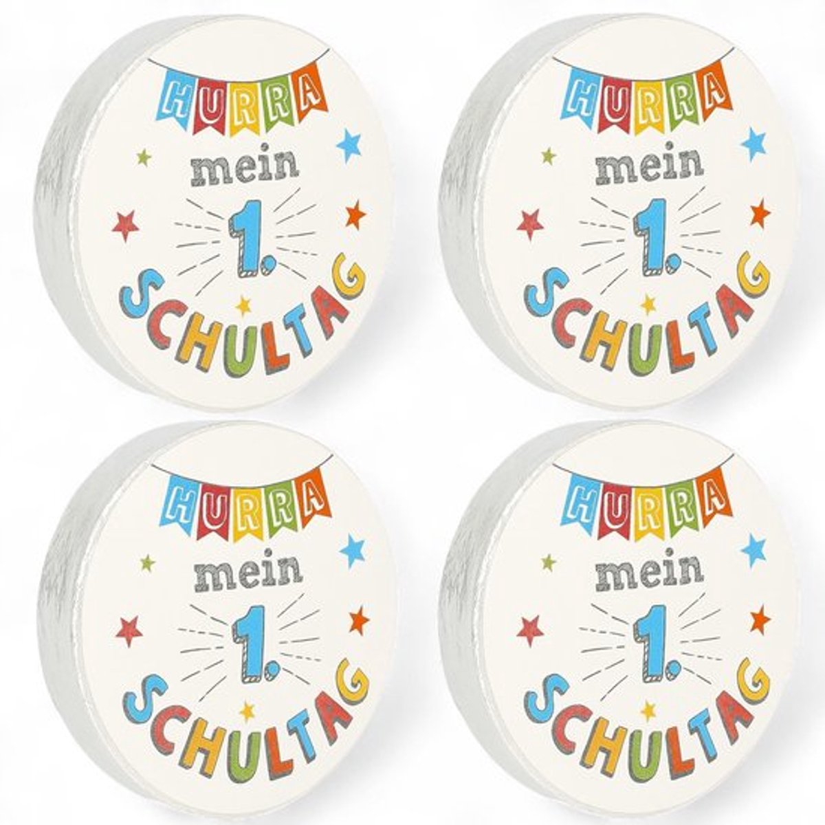 Washandjes Set van 4 - Magische Handdoeken - 100% Katoen - Ontvouwt in Warm Water - Formaat 30 x 30 cm - Cadeautje voor Kinderen - Handdoek