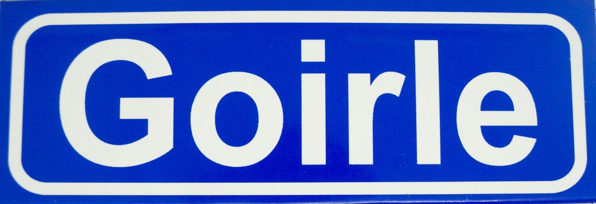 Souv© - koelkast magneet - plaatsnaam bord - kombord - souvenir - koelkastmagneetje - relatiegeschenk Goirle