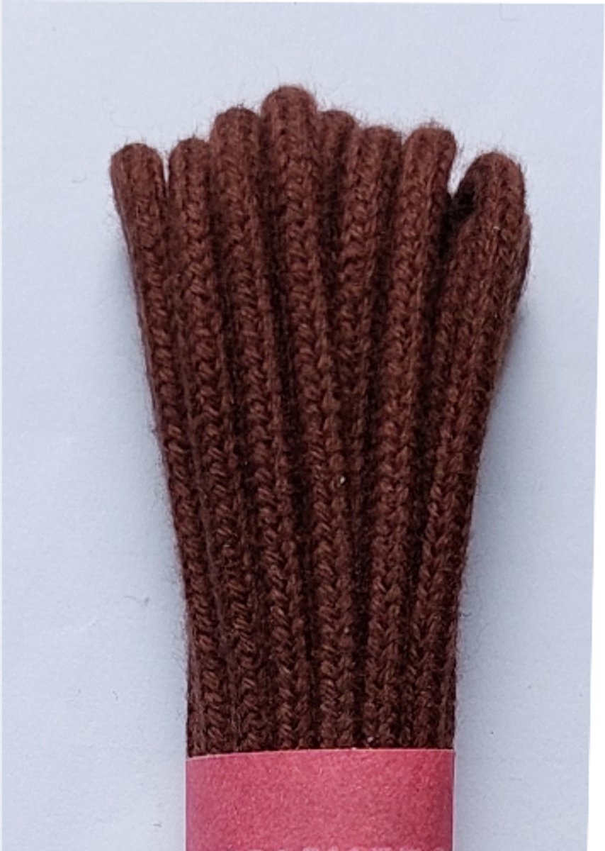 Strickers Veter - Middel Bruin - Dun Rond - Lengte 150 cm - Dikte 2,5 mm - Schoenveter