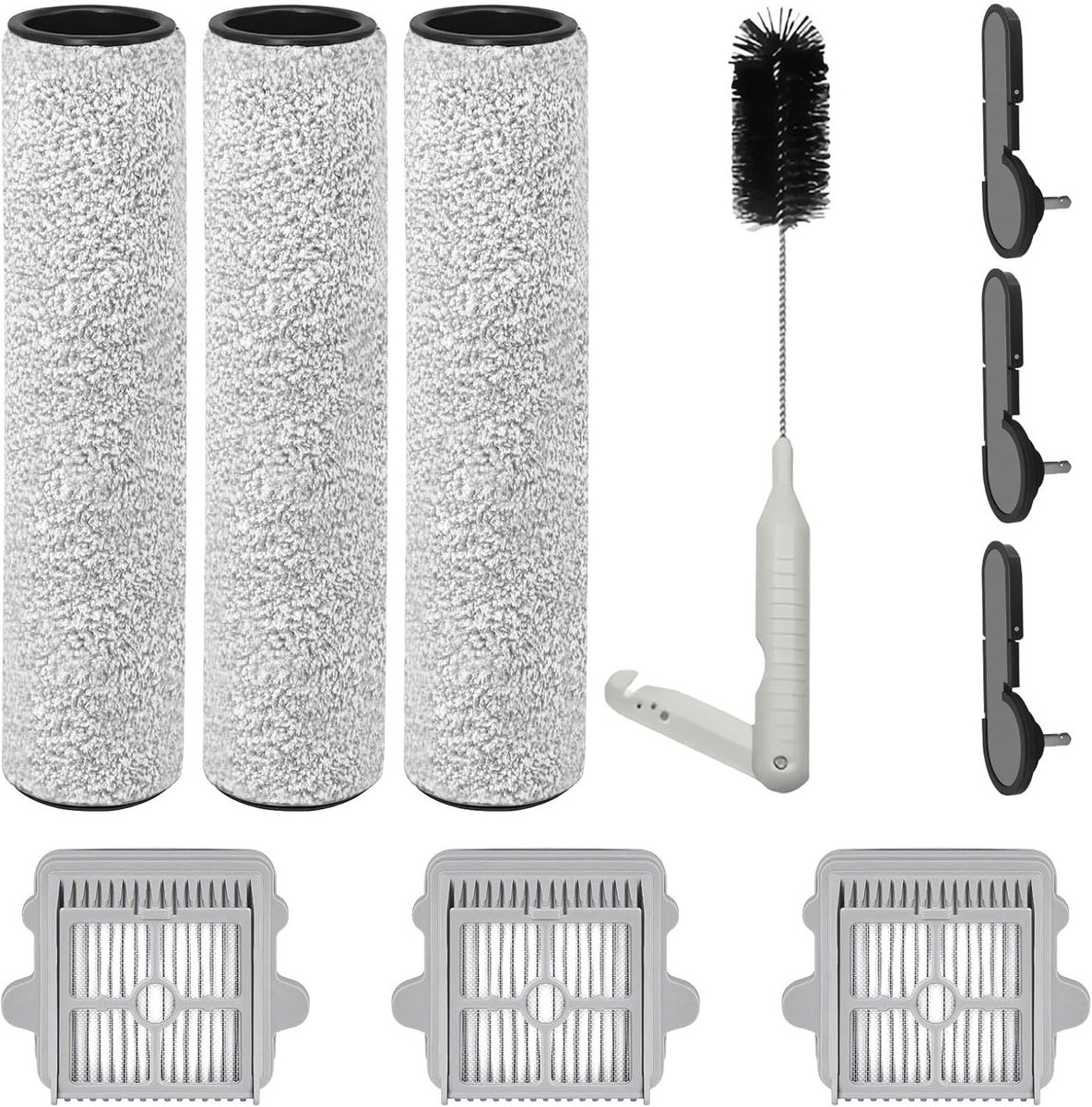 Accessoires voor nat-droog stofzuiger, borstels en filters voor F25 GT Gen 2, RT, LT, XT en ALT - 3 borstels en 3 filters inbegrepen