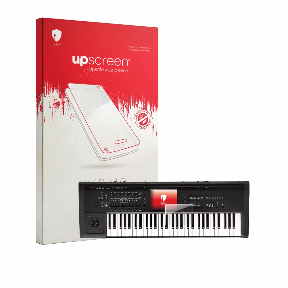 upscreen - Screenprotector voor KORG Kronos 3 (2025) 61 - Folie Beschermfolie Beschermglas transparant