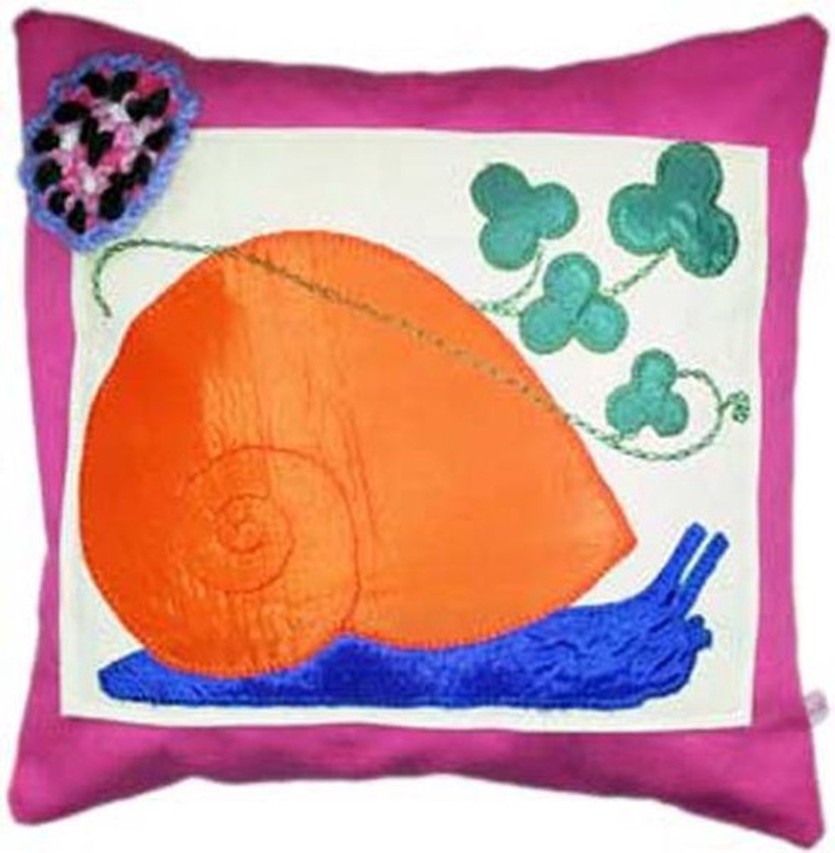 Toetie & Zo Handgemaakt Kussen Animaux Retro Slak, Kinderkamer