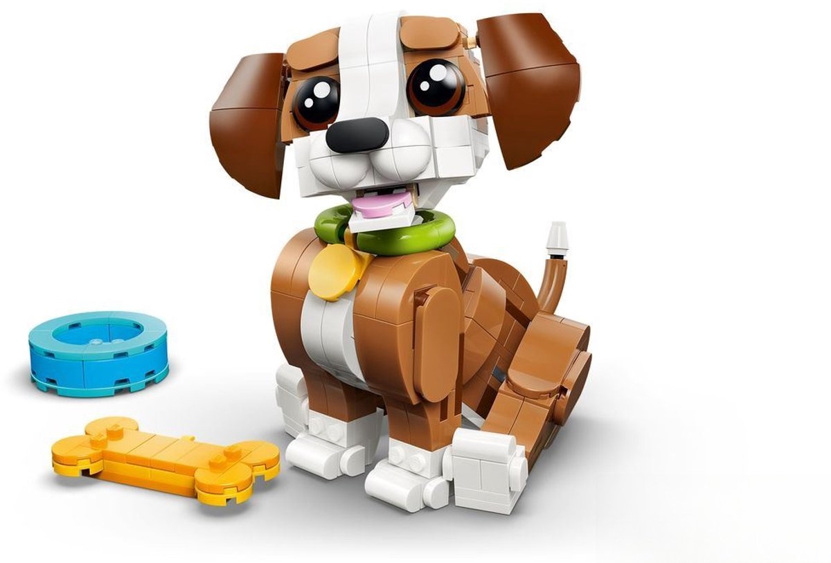 LEGO® Creator 3in1 Schattige dieren: Speelse Puppy - Dierenset - Bouw Om tot Eekhoorn of Eend - 31382 — afbeelding 12