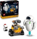 Ensembles LEGO WALL-E et EVE avec les robots WALL-E, EVE et un petit robot.
