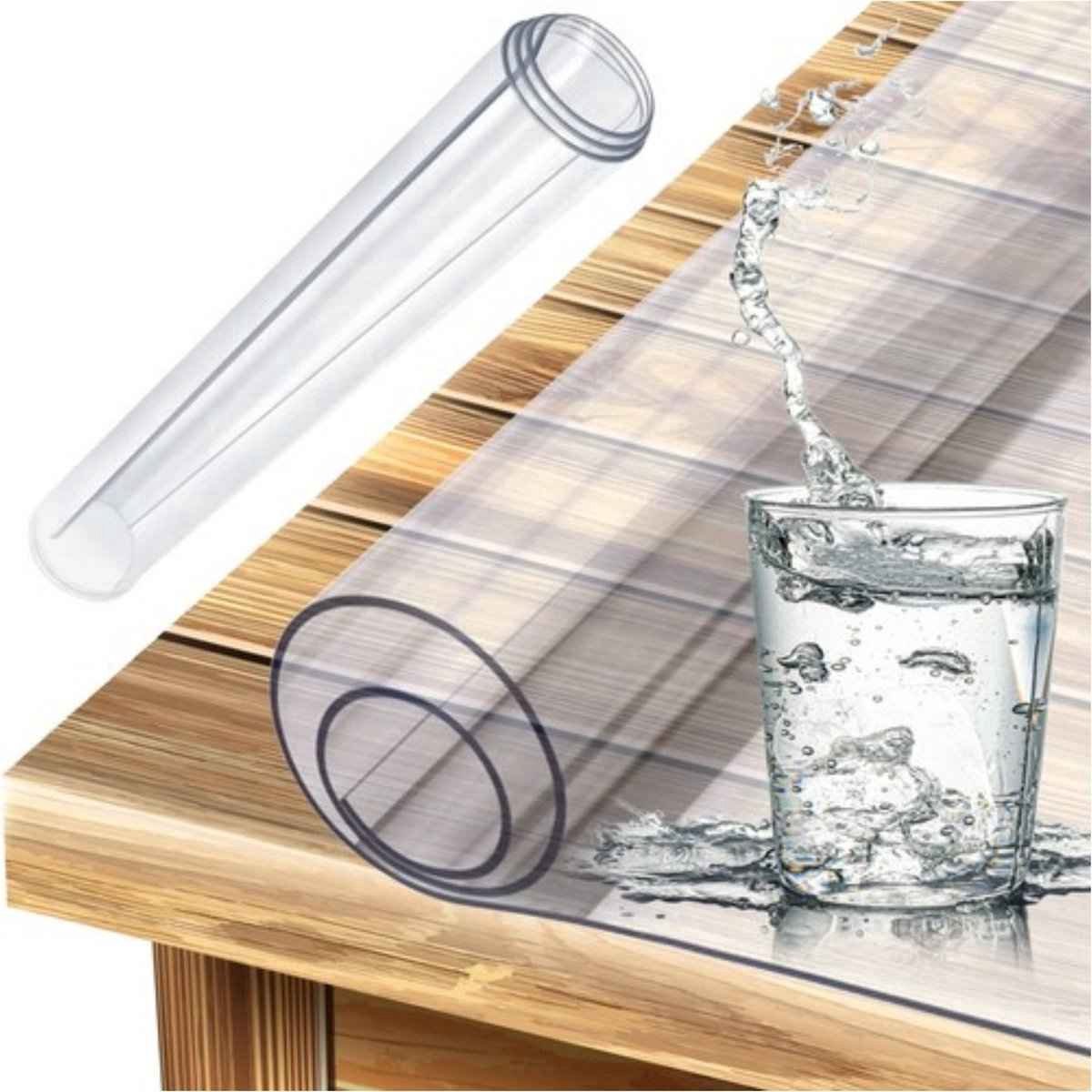 Extra Dik Transparant Tafelzeil - 100x70 cm - 3mm Dik - Waterdichte Tafelbeschermer - Gemakkelijk Schoon te Maken - Tafelkleed